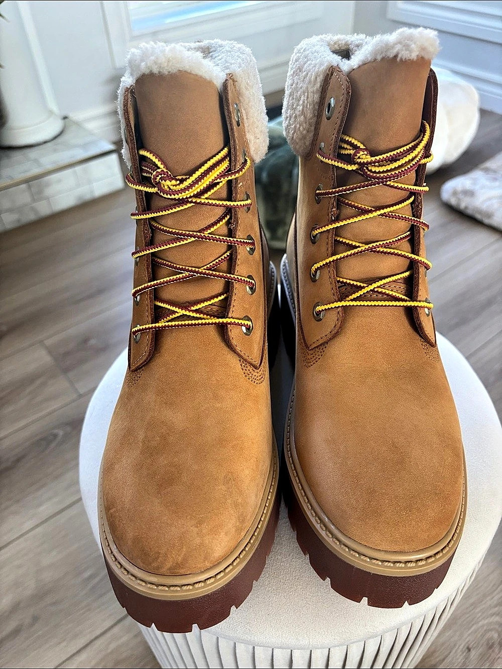 Timberland Women's Stone Street Mid Warm Lined Waterproof Boot Brown US 8 M